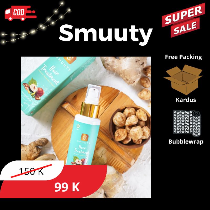 SMUUTY Smuty Hair Treatment Original Serum Minyak Kemiri Bakar BPOM Serum Rambut Rontok