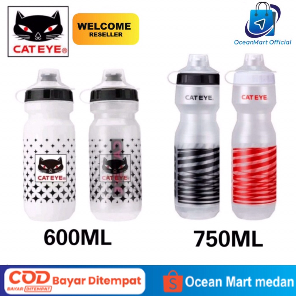 Botol Minum Sepeda Cat Eye Kapasitas 600ML-750ML Bicycle Water Bottle