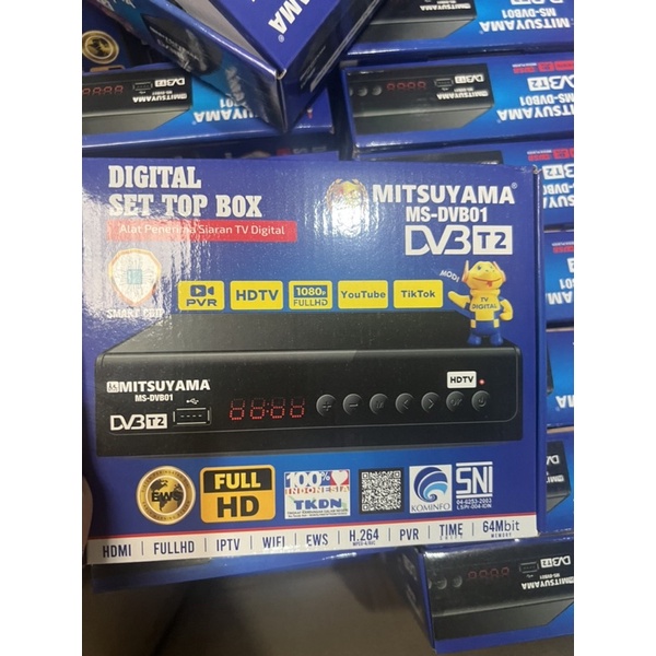 Set Top Box Ruby original TV Siaran Digital Full HD HDMI Receiver Bisa WiFi Youtube