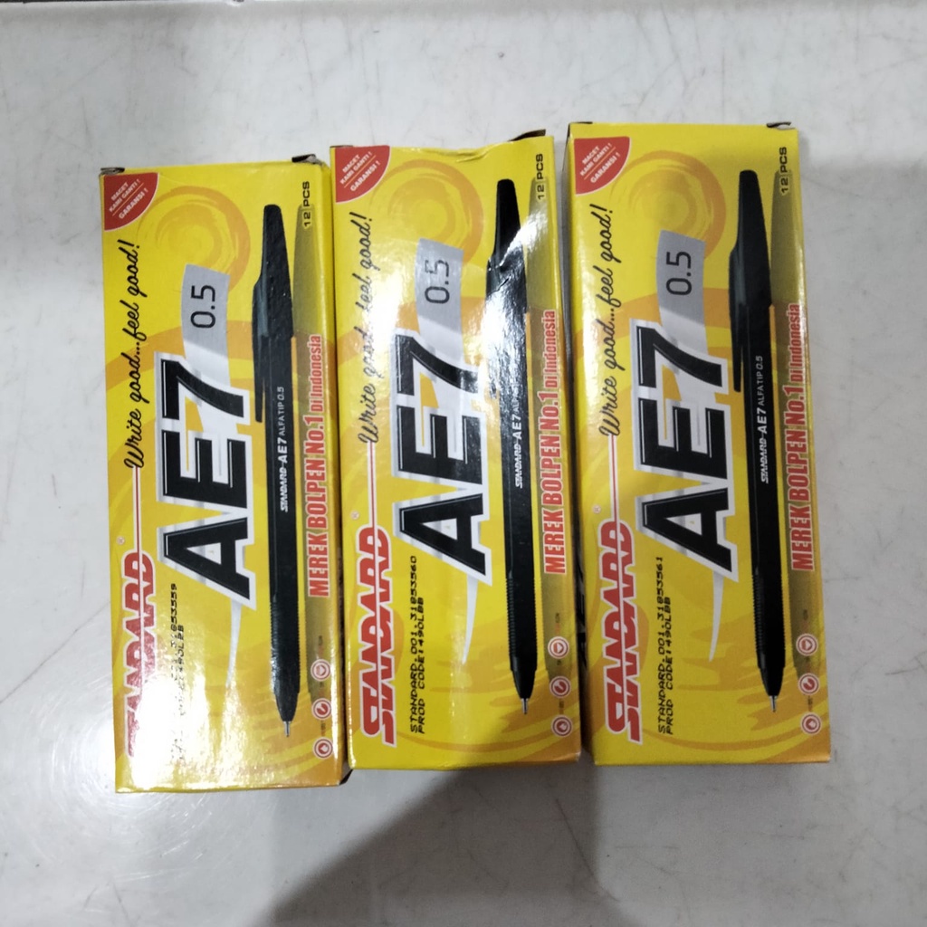 

Pulpen Standard AE7 1 lsn (HItam/Biru/Merah)