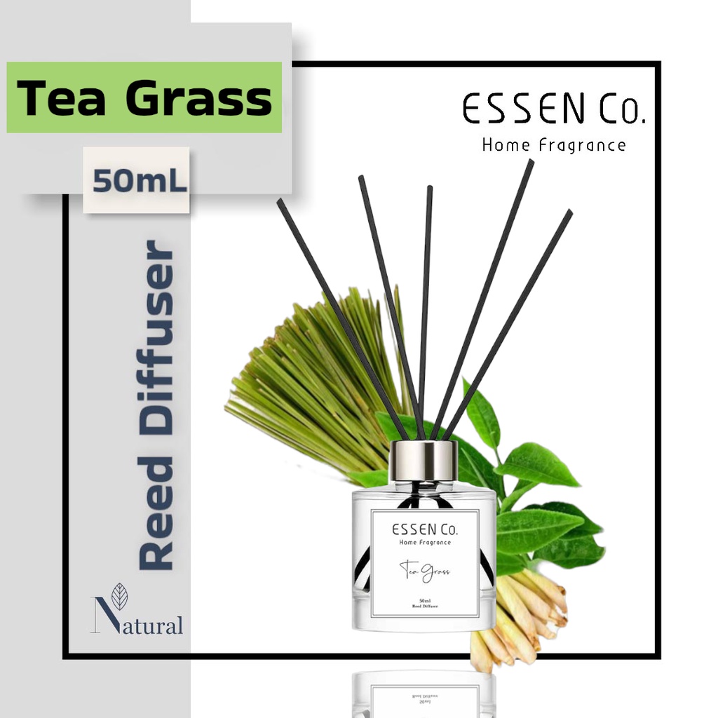 Essen Co Reed Diffuser Aromatherapy Tea Grass Pengharum Pewangi Ruangan Aromaterapi 50ml