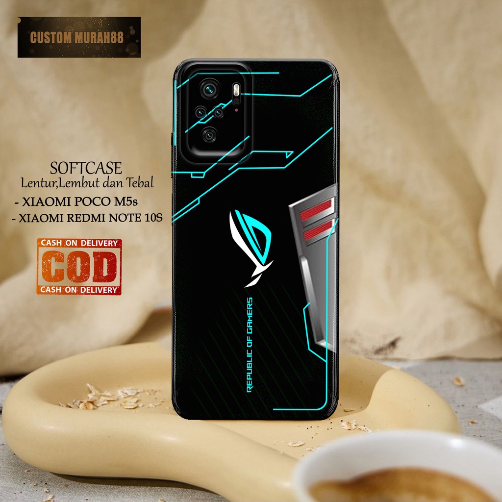 Case Hp Xiaomi Poco M5s / Xiaomi Redmi Note 10s Terbaru - Fashion Case GAMING - Casing Hp Xiaomi Red
