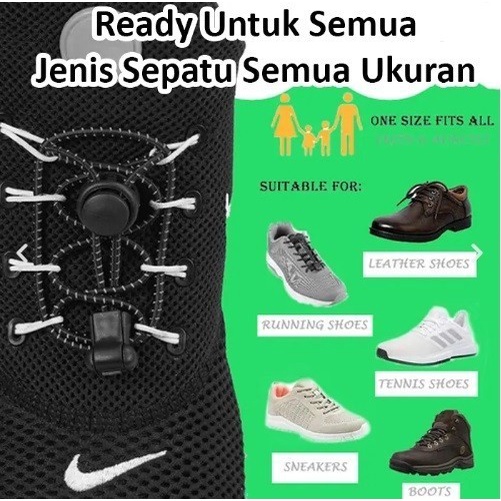 barokahgamis Tali sepatu MT (2 Pasang) | Praktis cukup sekali tarik