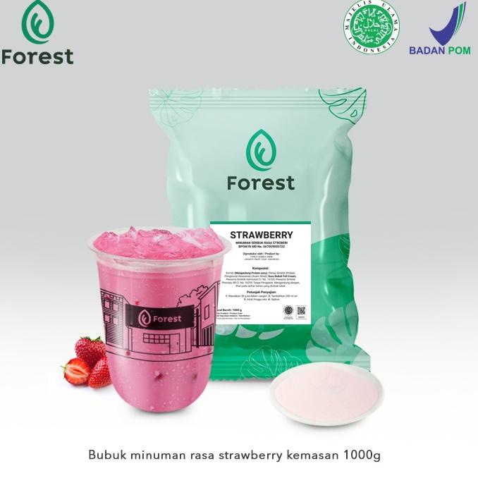 

hcd10 Bubuk Minuman STRAWBERRY Powder - Forest Bubble Drink Lebih Hemat