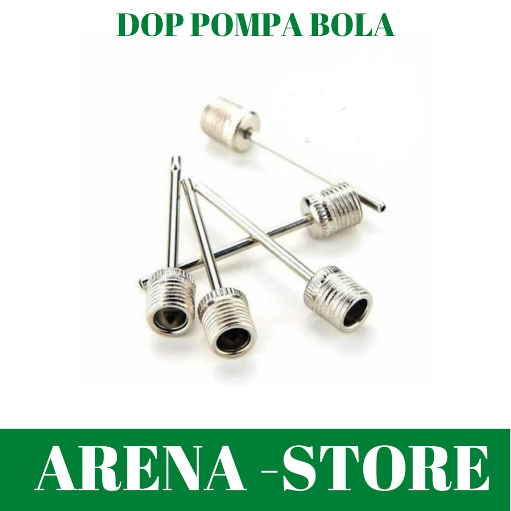 Dop Pompa Bola Sepak Basket Volley Futsal Alat Pompa Adaptor Pentil Dop Cop Bola Basket, Bola Voli