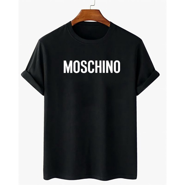 Baju Oblong Kaos Pria Lengan Pendek Cotton Moschi Tshirt Unisex Termurah Cod