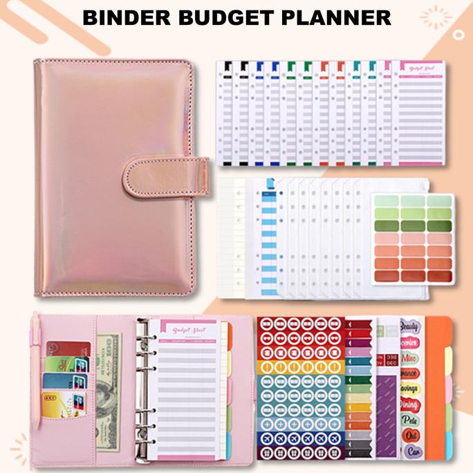

Binder A6 Polos Glossy Notebook Buku Catatan Agenda PU Leather Budget