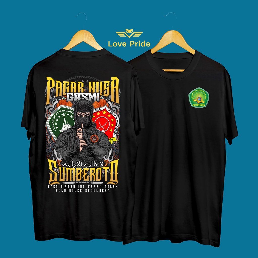 Kaos Tshirt Baju Distro Pencak Silat Gasmi Sumberoto Nahdatul Ulama Pagar Nusa Nusantara Premium Ter