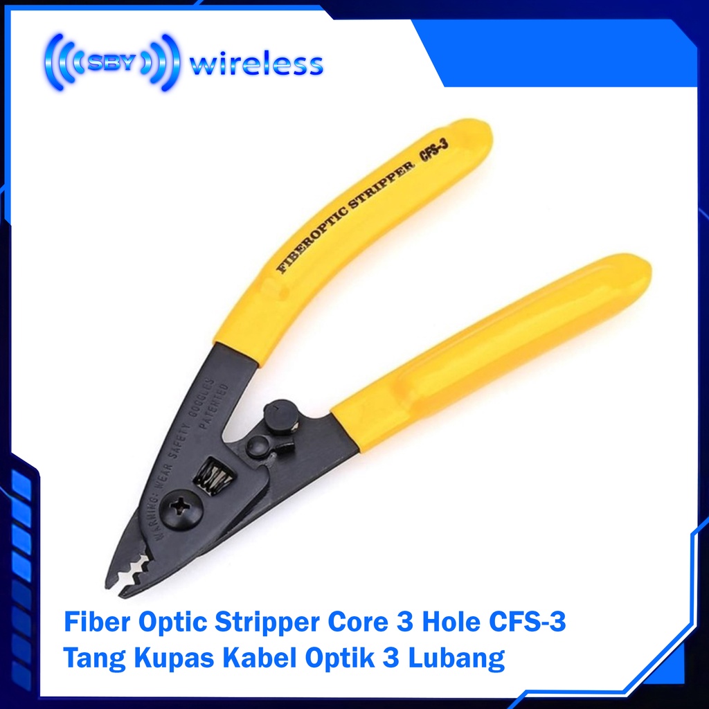 Fiber Optic Stripper Core 3 Hole CFS-3 Tang Kupas Kabel Optik 3 Lubang