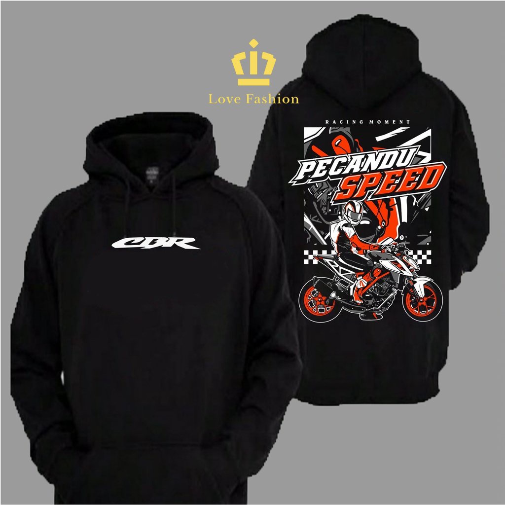 Sweater Hoodie Distro Motor CBR 150 Touring Pecandu Speed Premium Terbaru