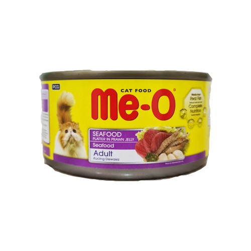 Jual meo kaleng Seafood 170g wet food cat meo HANYA PULAU JAWA | Shopee ...