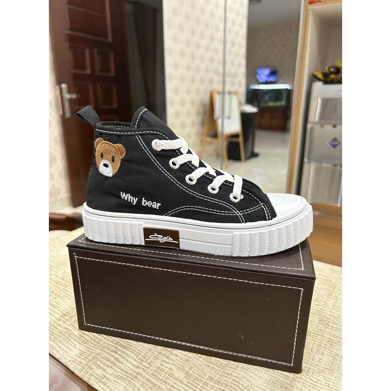 Sepatu Sneakers Wanita Kanvas Why Bear Import