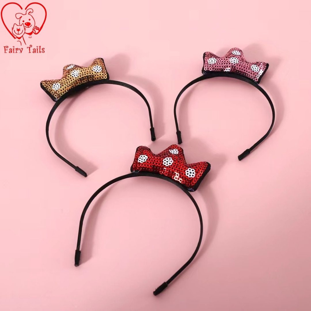 Bando MahkotaTopi Hiasan Aksesoris Kepala Untuk Anabul Anjing dan Kucing / Hairband Hat Crown Accessories for Pet Dog and Cat