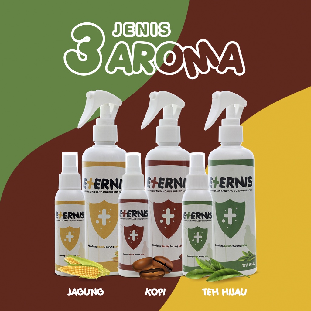 ETERNIS - Desinfektan Penghilang Bau Kandang Merpati/Burung Ocehan isi 250 ML