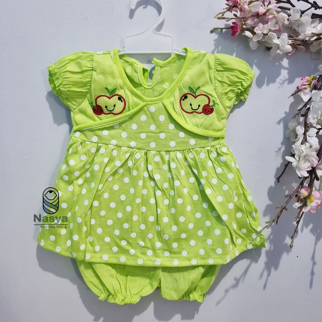 [N-014] Baju Bayi Perempuan / baju bayi celana pendek MURAH (3-6 bulan)