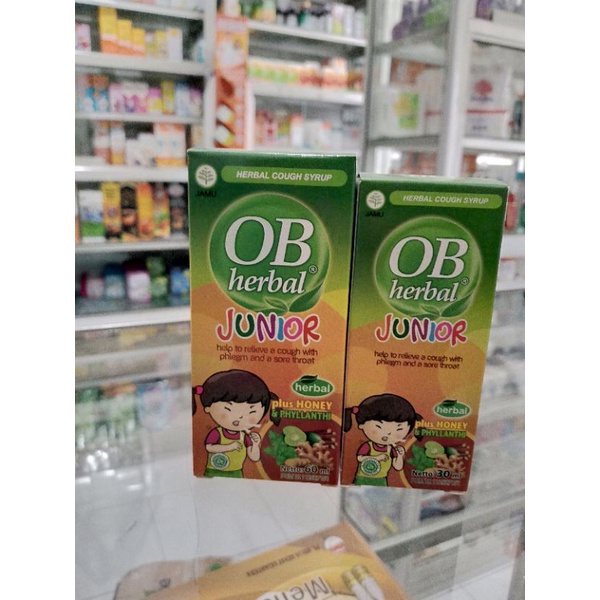 OB HERBAL JUNIOR 30ML,60ML | Sirup Obat Batuk Herbal