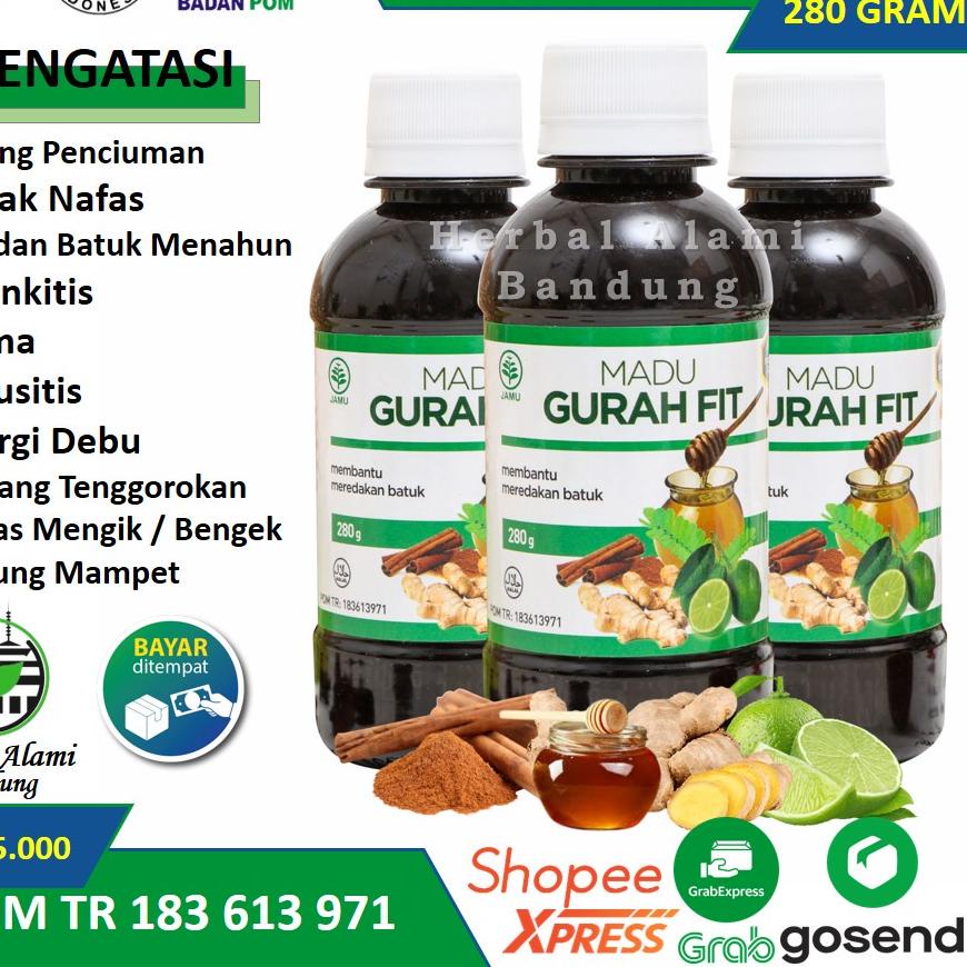 

Diskon | KF7 | Madu GURAH FIT Mengatasi Bronkitis Sinusitis Radang Tenggorokan Batuk Menahun dan Asma