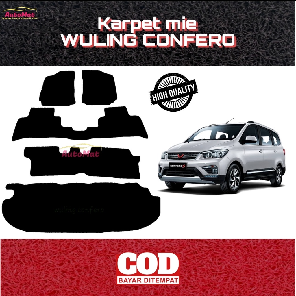 Karpet mobil mie WULING CONFERO 1 baris saja