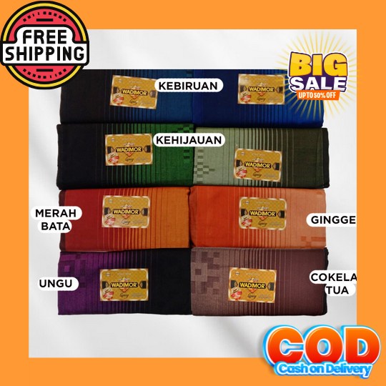 Wadimor Sarung Tenun Viscose Eternity Khusu Hitam Sarung Pria Premium Fashion Cowok Murah Terbaru Sa