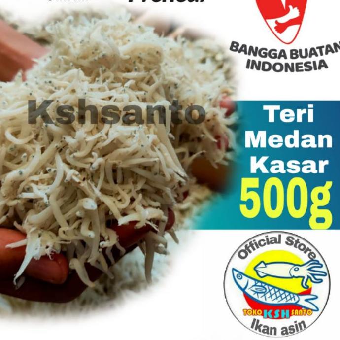 

Sale [KP8] Ikan asin teri medan kasar-500gram