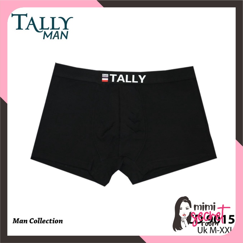 ❤ MIMI ❤  TALLY Celana Boxer Pria/Cowo Katun Bambu Fit to M - XXL Adem dan Nyaman CD 9015