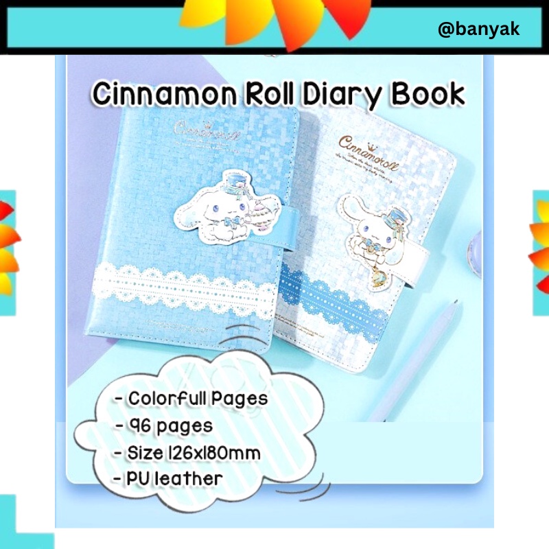 BUKU DIARY ALBUM CINNAMOROLL DIARY LUCU BUKU AGENDA CINAMOROL BUKU JURNAL JOURNAL HK HELLOKITTY NOTEBOOK SANRIO NOTEBOK @banyak