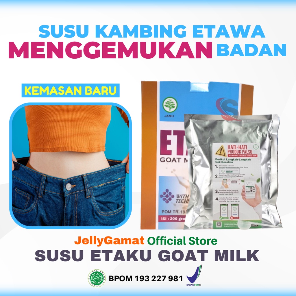 

Obat Badan Kurus Menggemukan Badan - Herbal Alami Susu Kambing Etawa - Walatra Etaku Susu Bubuk