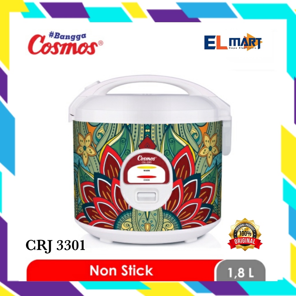 Cosmos magic com 1,8 Liter 3in1 CRJ 3301 penanak nasi rice cooker CRJ3301