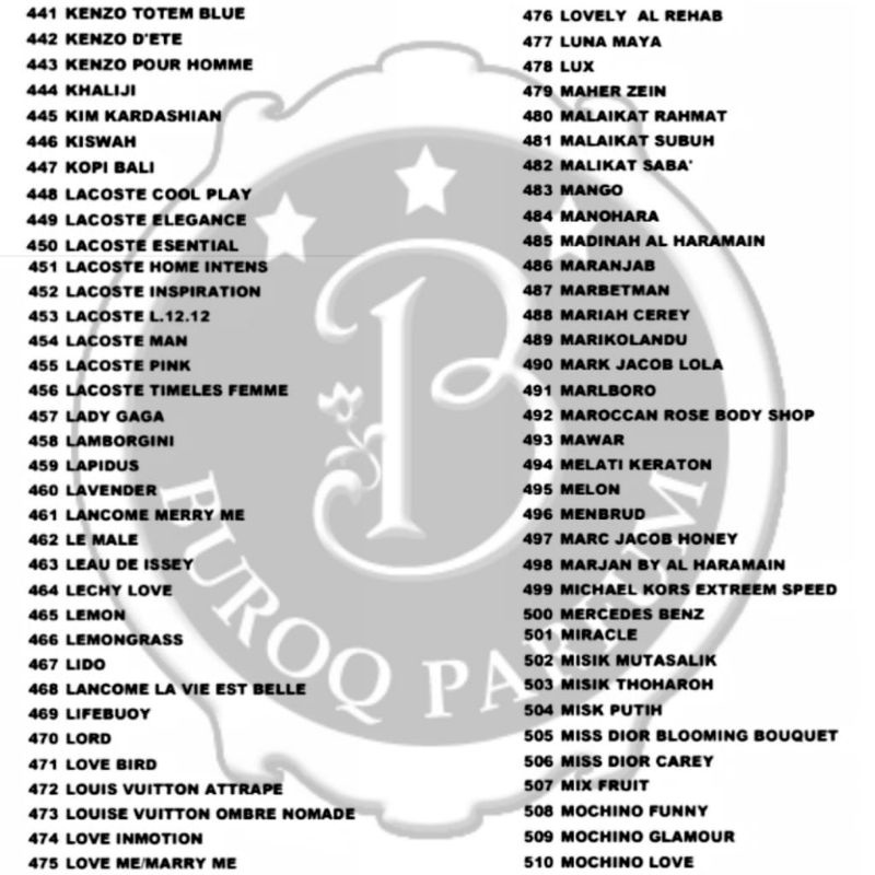 buroq parfum refill SUPER pria wanita isi ulang botol bibit parfum 100ml