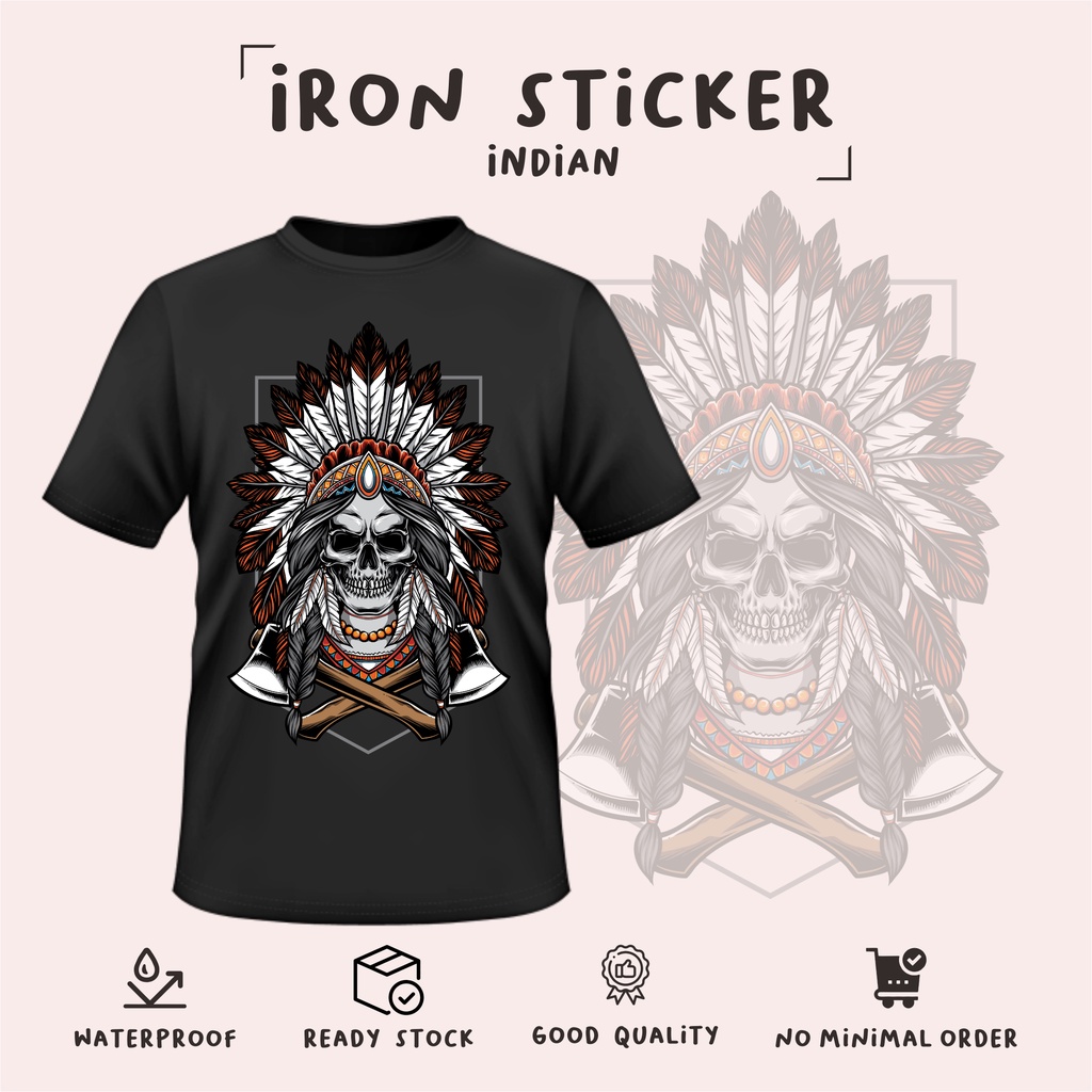 

murah cetak stiker sablon/INDIAN-murah/label baju setrika