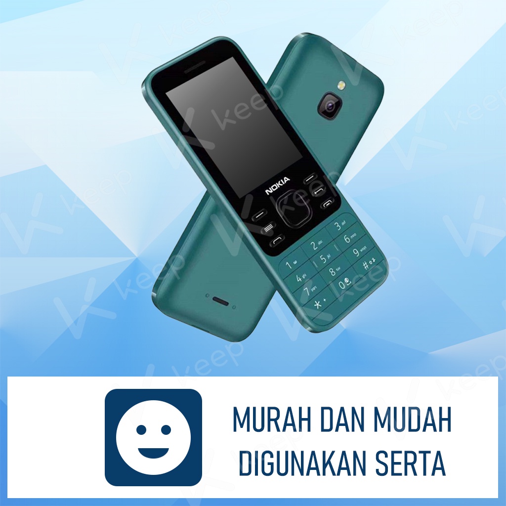 COD New Nokia 6300 2021 HANDPHONE N okia Hp murah Mobile Phone Only 2G