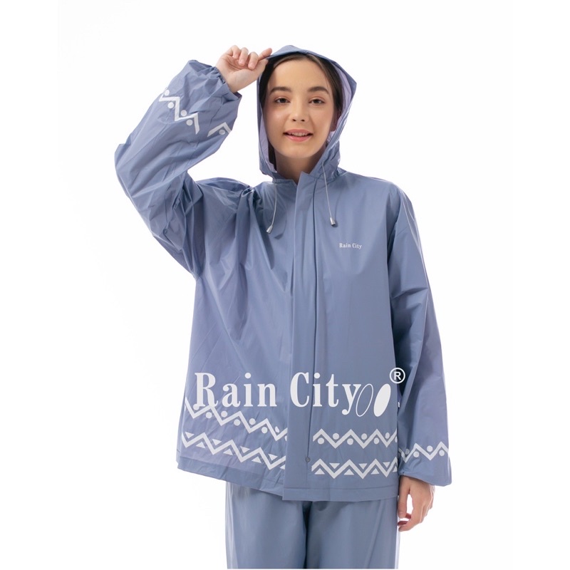 Jas Hujan Setelan Lotus Jaket Celana Pria Wanita Stelan Raincity 69129 Rain City Tiger Head