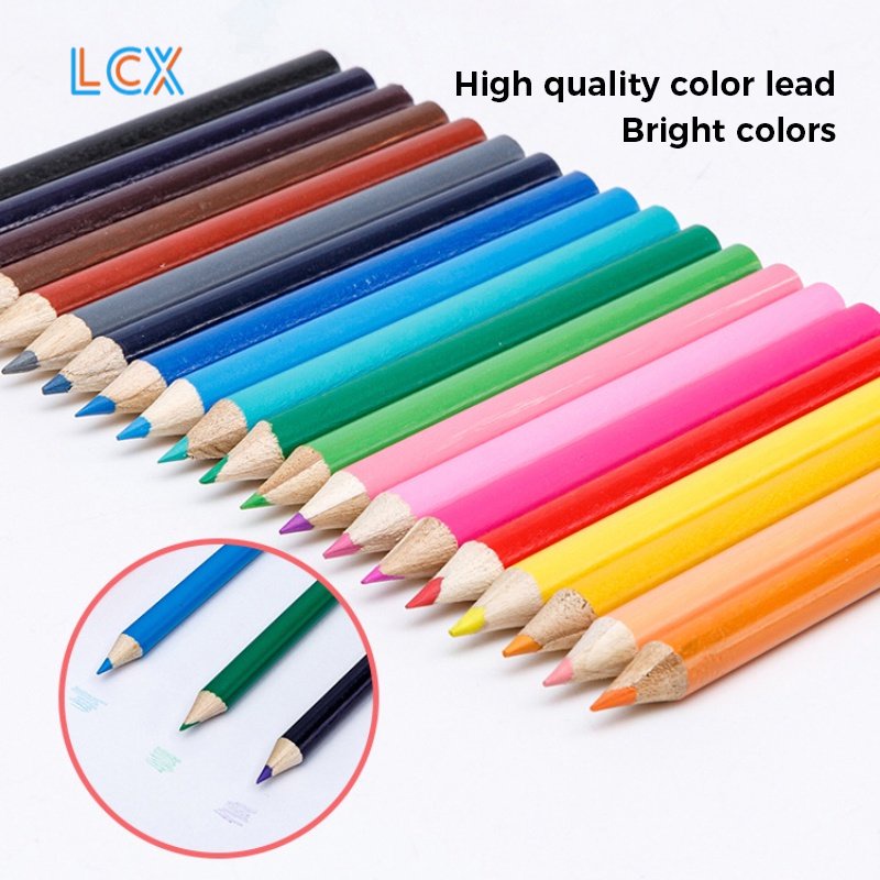 LCX 208 Pensil Warna Crayon Set Crayon Mewarnai 208 Warna Pensil Krayon Alat Menggambar atau Mewarnai VS-1859