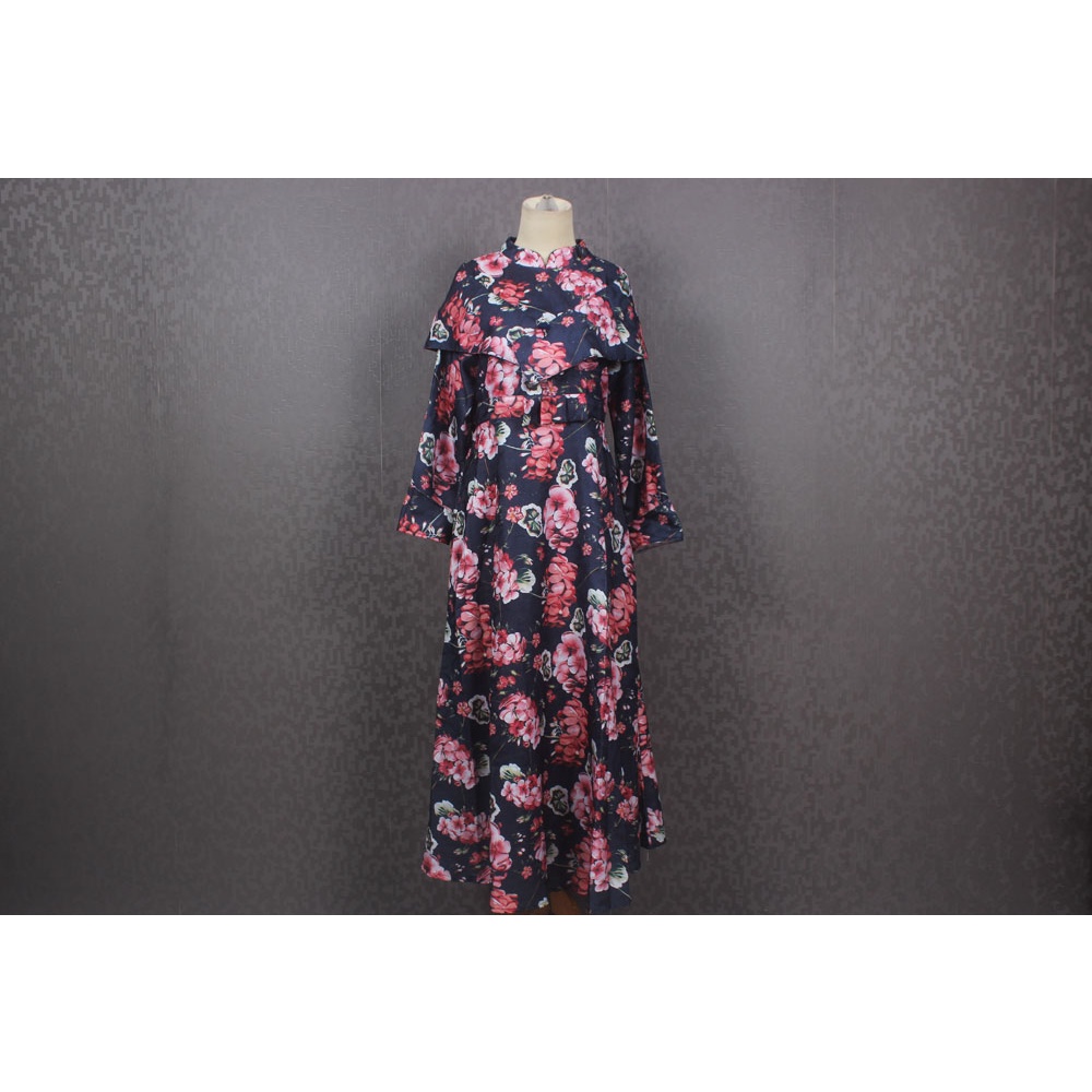 GAMIS TURKEY IMPORT MEWAH PREMIUM MOTIF BUNGA ORIGINAL PRODUK KAFTANSAKURA
