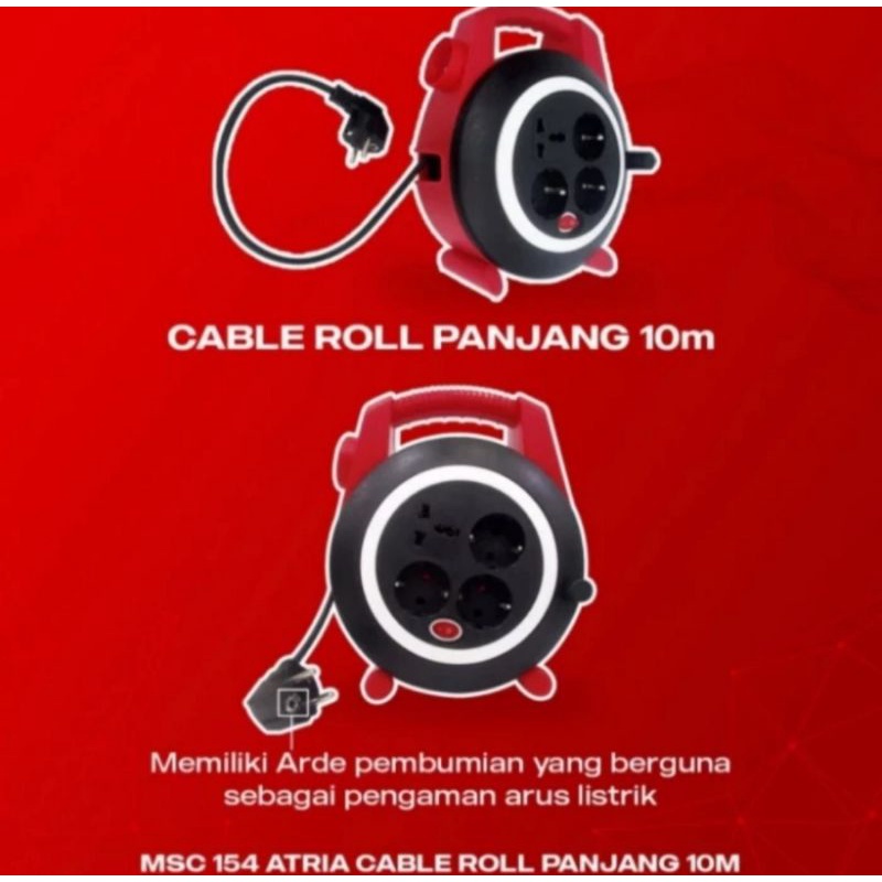 Kabel Box MITSUI MSC-154 10 Meter + Saklar (Standar SNI)