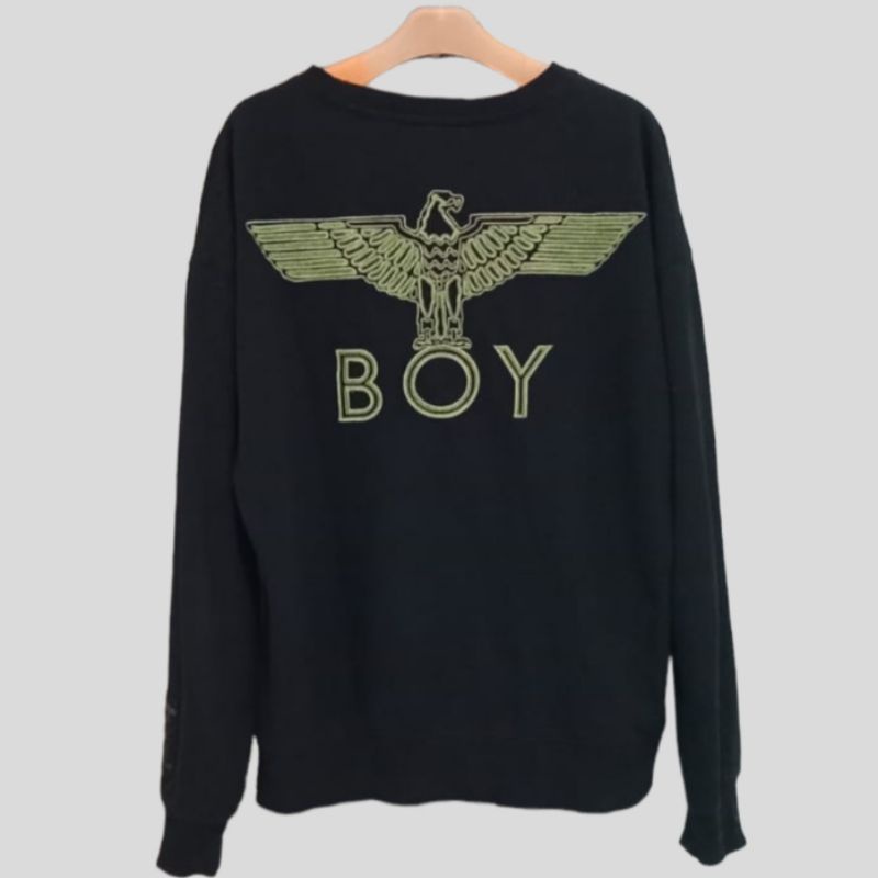 Crewneck Boy London Full Bordir