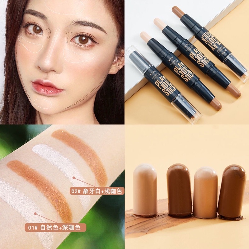 LAMEILA Colour Geometry Face 109 Stick Contour Duo Cocealer Stick