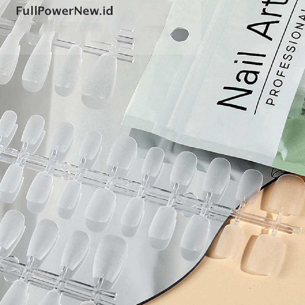 Power 300Pcs Tips Kuku Palsu Kartu Warna Transparan Nail Art Alat Pajangan Praktek ID
