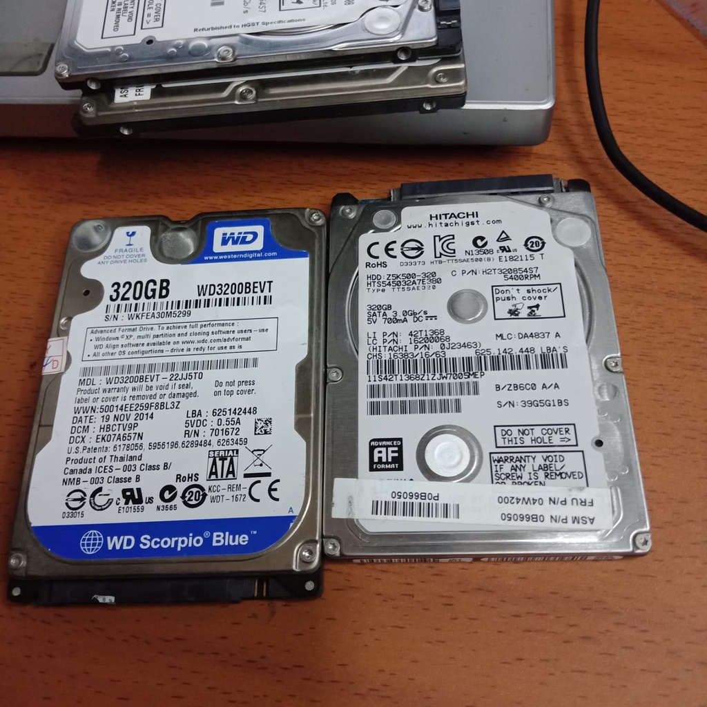 Hardisk laptop/hdd laptop 320gb internal laptop 2,5 inch bergaransi 100 persen sentinel murah meriah