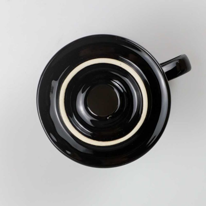 One Two Cups Filter Penyaring Kopi V60 Glass Coffee Filter Dripper - ZM00639 Hitam 1-2 Cups