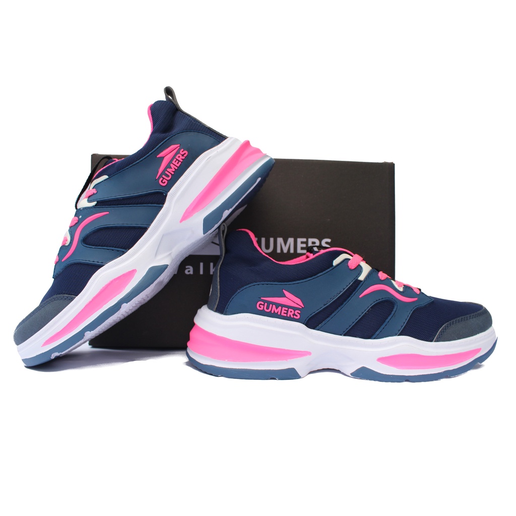 SNEAKERS GUMERS NAVY PINK, RINGAN DAN LENTUR,SEPATU WANITA, SEPATU COUPLE, SEPATU KERJA, SEPATU OLAHRAGA, SEPATU SANTAI, SEPATU RUNNING, SEPATU JOGGING, SEPATU GYM