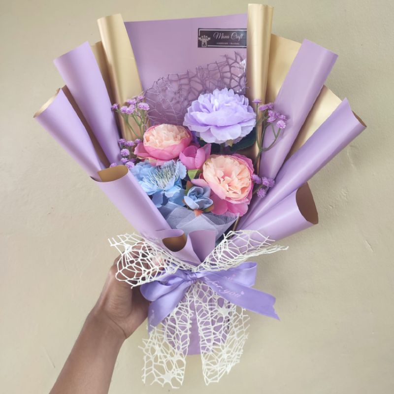 Buket Bouquet bunga wisuda pernikahan ulang tahun acara besar lainnya bisa request