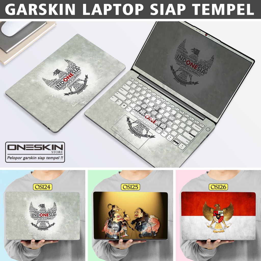 Garskin Sticker Laptop Protector Macbook Full Body Bottom Bezel Palmrest Skin Garuda Wayang Indonesia