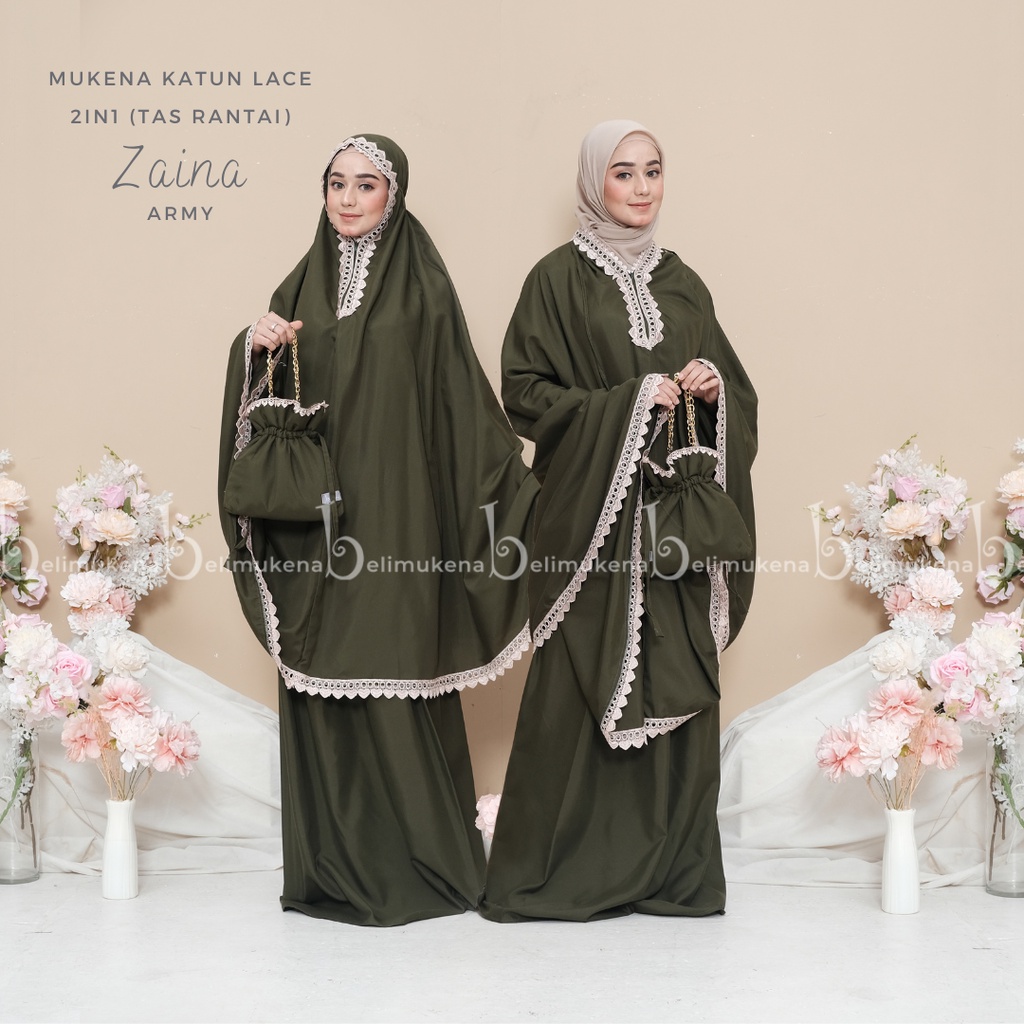 Mukena Katun Dewasa 2in1 Zaina