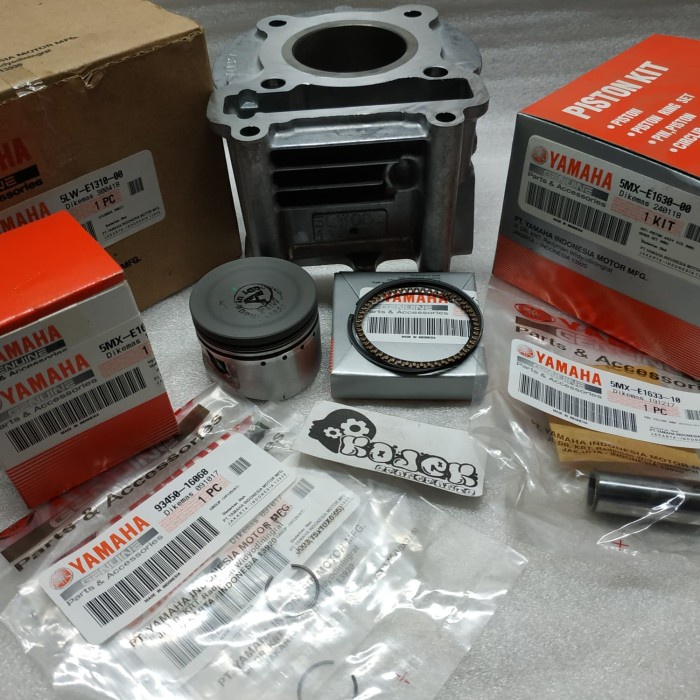 Blok seher piston mio fino mio soul set karbu original asli ori yamaha