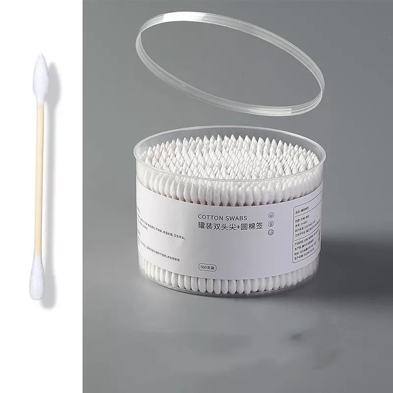 Cotton Swab 500pcs Cotton Buds Bamboo Stick