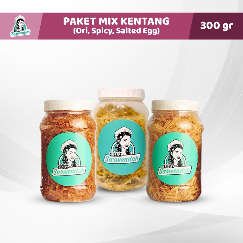 

QH Resep Sarwendah - Paket Kentang Mix/ Kentang Mustofa/Original Spicy Salted Egg