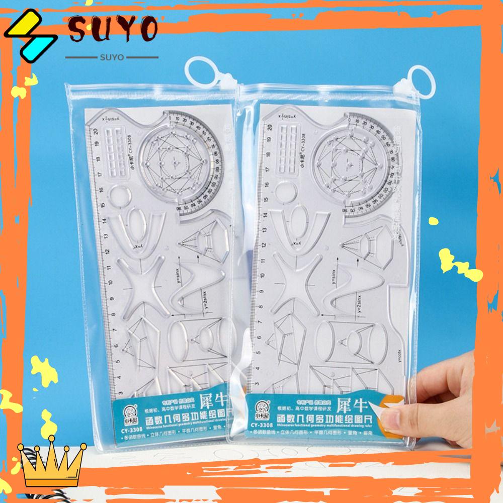 Suyo Penggaris Rotary Hadiah Kreatif Alat Tulis Sekolah Kantor Perlengkapan Belajar Alat Ukur