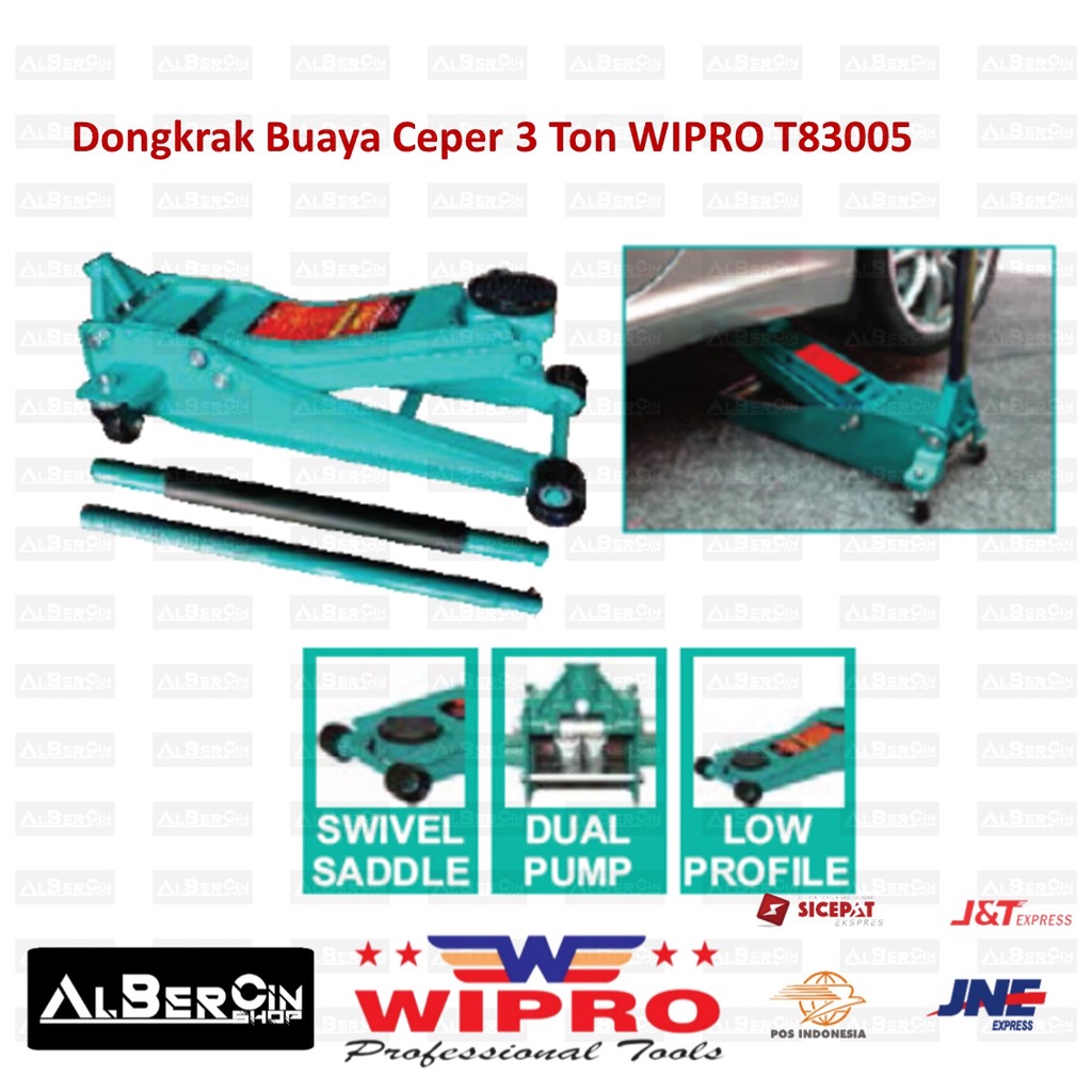 Dongkrak Buaya Ceper 3 Ton WIPRO T83005