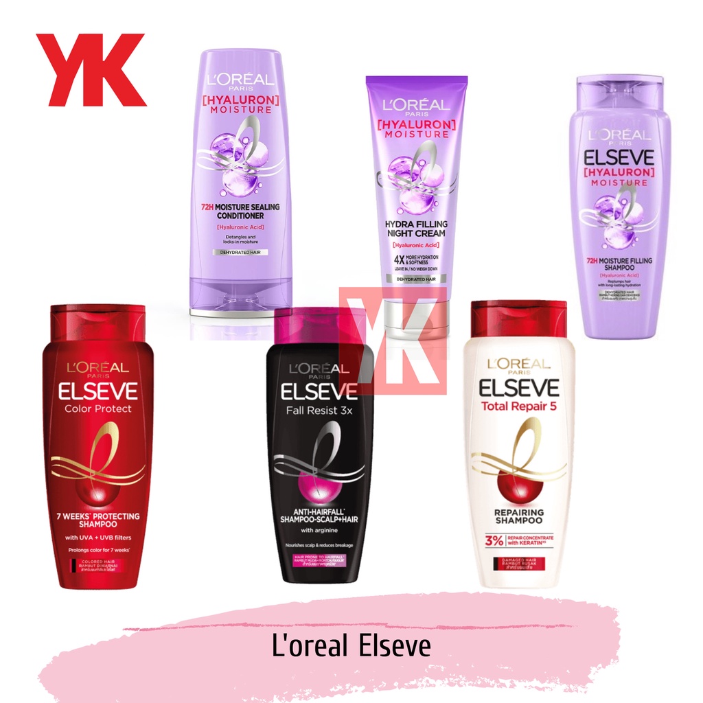 YK - L'OREAL Paris Shampoo 170ml | Sampo loreal loreal elseve hyaluron
